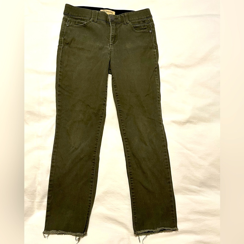 Democracy Ab Tech ladies jeans, olive green, size 6